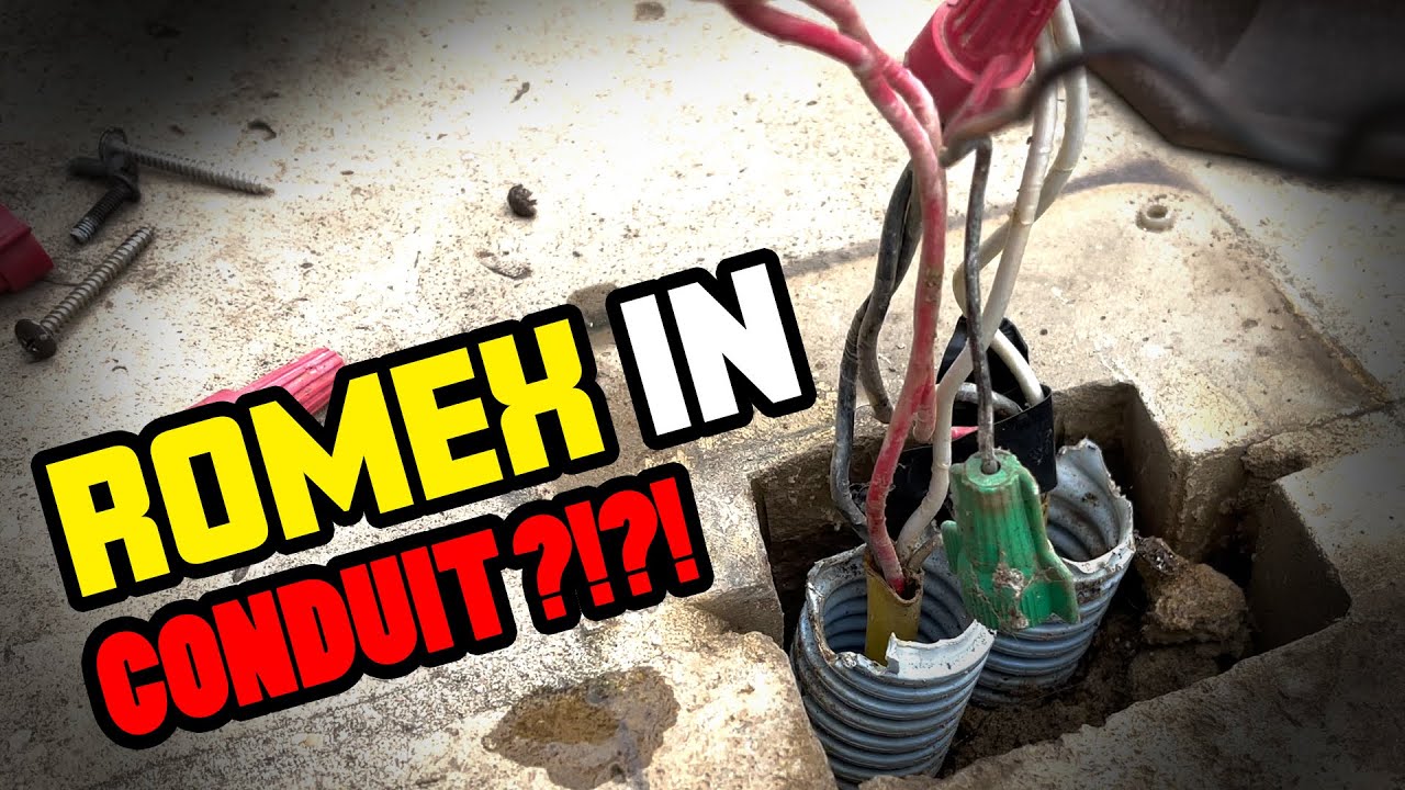 Can You Run Romex In Conduit? » Fix It Wired